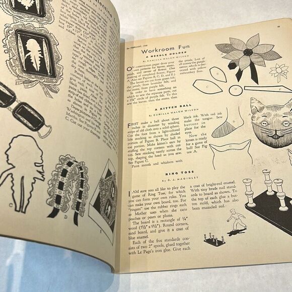 VTG Children's Activities For Home & School Magazine Book February 1948 - Picture 5 of 8